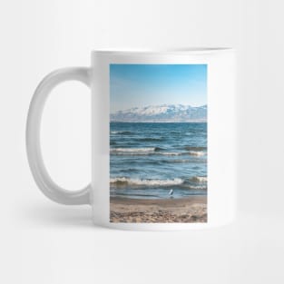 Winter Okanagan Lake and Mountains View Mug